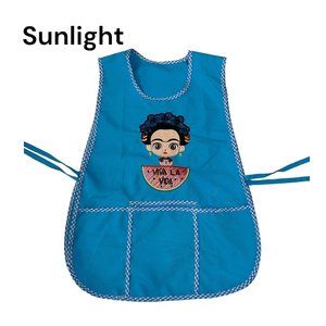 Apron Women Classic Embroidered Mexican Artisan/Mandil Artesanal Mexicano -NEW